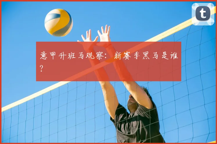 意甲升班马观察:新赛季黑马是谁?